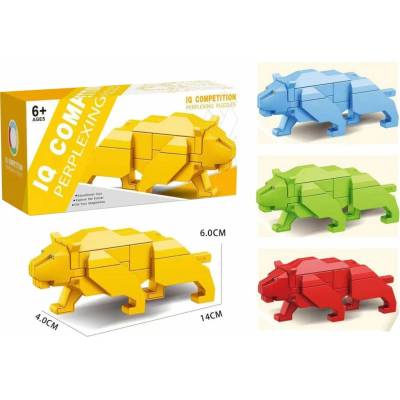 3D puzzle - hlavolam IQ Competition Zvieratá: Tiger