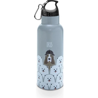 Friends Dětská nerezová termolahev Iris šedá 500 ml
