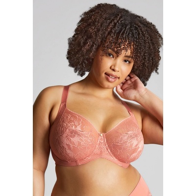 Panache Dream krajková podprsenka s kosticí růžová