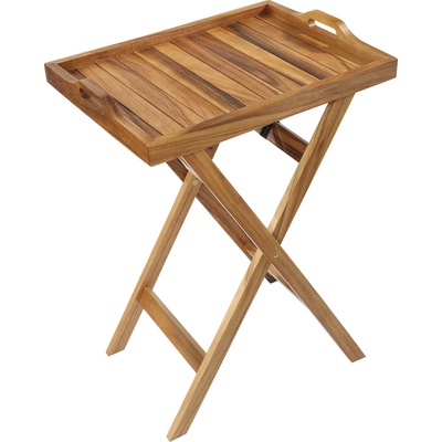 Zassenhaus Servírovací podnos se skládacím stojanem 60x45x7 cm akátové dřevo