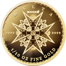 Pressburg Mint Zlatá mince Maltese Cross 2024 1/10 oz