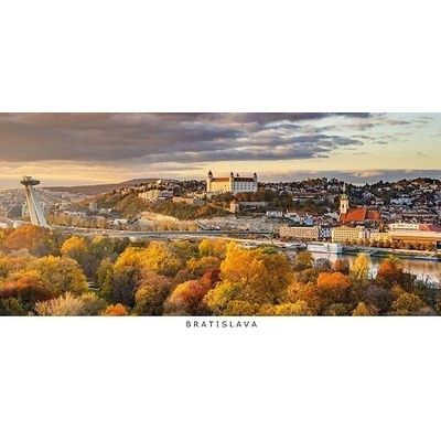 (A6) Pohľadnica panoráma Bratislava k12 (jesenné farbičky)