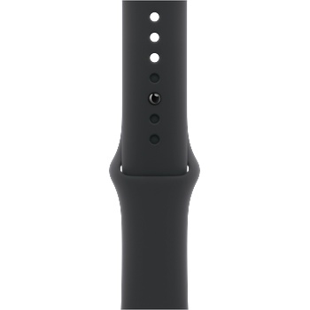 Apple Каишка от Apple - 46 мм Black Sport Band - M/L (MXM43ZM/A)