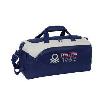 Benetton Спортна Чанта Benetton Varsity Сив Морско син 50 x 25 x 25 cm