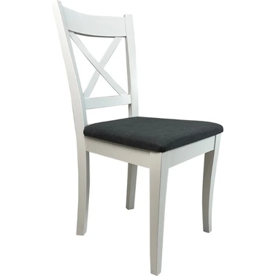 Mebeli Diskret Rio Комплект трапезни столове, бяло + сиво/ 2 броя