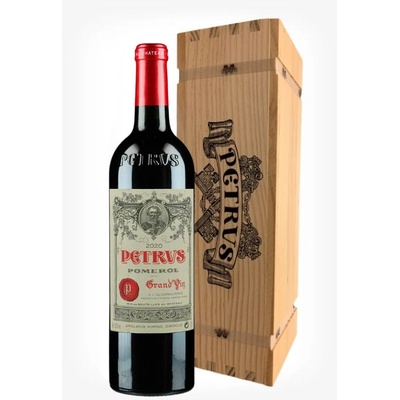 Château Petrus Petrus v drevenom boxe Cuvée suché červené 2020 13 % 0,75 l (čistá fľaša)