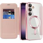 Techsuit Кейс за Samsung Galaxy S23 Plus - SmartMag Book Case - Розов (KF2351939)
