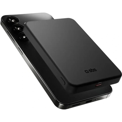 Mag Power Qi2 5000 mAh Преносима батерия Powerbank, съвместим с MagSafe - черен (TEBB5000QI2)