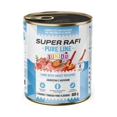 Super Rafi Pure Line Junior jahňacie so sladkými zemiakmi 12 x 800 g