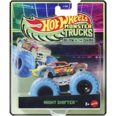 Mattel Hot Wheels: Monster Trucks - Автомобил светещ в тъмното - Night Shifter (JCG71)