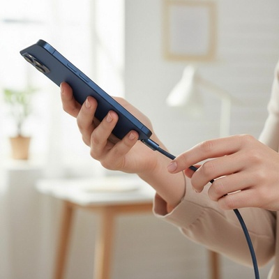 Forcell ACYH23 USB-C / USB-C 100W PD QC4.0 AVS 1,2m modrý