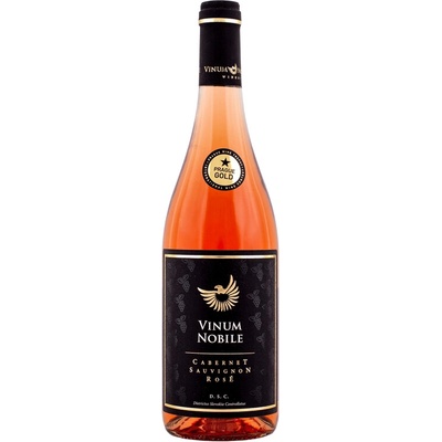Vinum Nobile Cabernet Sauvignon Rosé Ružové Polosuché Neskorý Zber D.S.C. 12,5% 0,75 l (čistá fľaša)