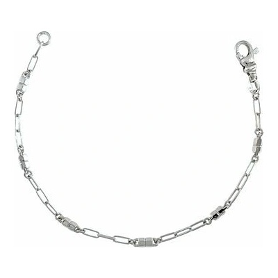 INFINITYSILVER Strieborný náramok anchor s ozdobami 202104421