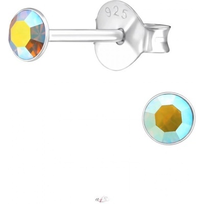 All4Silver náušnice krystal topaz S0144