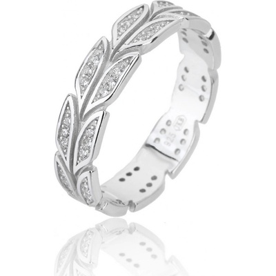 Jan Kos jewellery Stříbrný prsten s bílým zirkonem MHT 4978