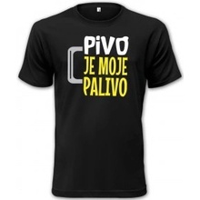 Tričko Pivo je moje palivo Světle modrá