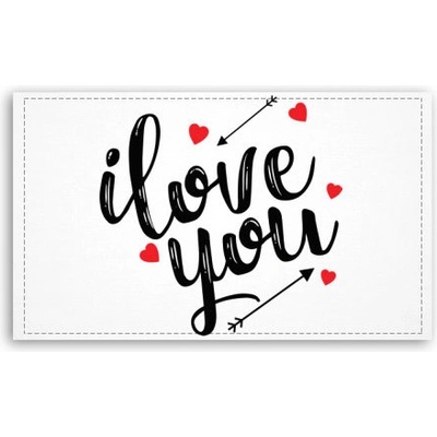Fotoobraz 120x70 cm velký I love you