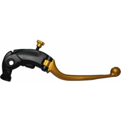 ACCOSSATO Adjustable folding lever ACCOSSATO LV019 in aluminium for Nissin radial brake master cylinder zlatá