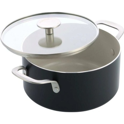KitchenAid hrnec s poklicí aluminium s keramickým nepřilnavým povrchem 20cm černá matná CC010376-001