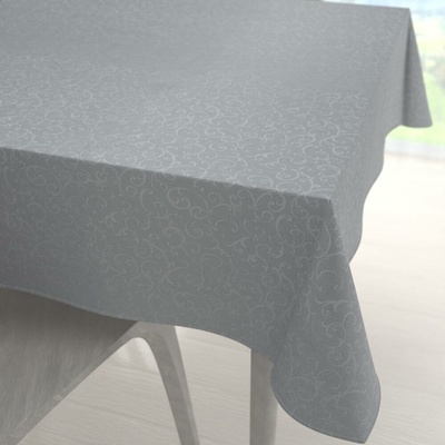 Biante Teflonový čtvercový ubrus TF-086 Ornamenty na šedém 100x100 cm