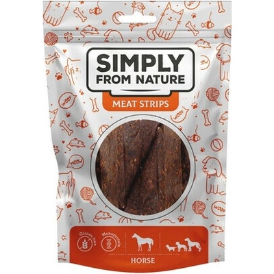 SIMPLY FROM NATURE Meat Strips z konského mäsa pre psov 80 g