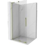 Mexen Velar L плъзгаща се душ стена Walk-in 110 x 200 см, прозрачна 8 мм, златна - 871-110-003-03-50 (871-110-003-03-50)