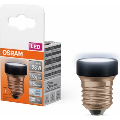 Osram plochá LED žiarovka 3,5 W E27 STAR, studená biela 4058075839991