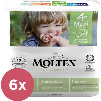 MOLTEX Pure & Nature Maxi 7-18 kg 6 x 29 ks