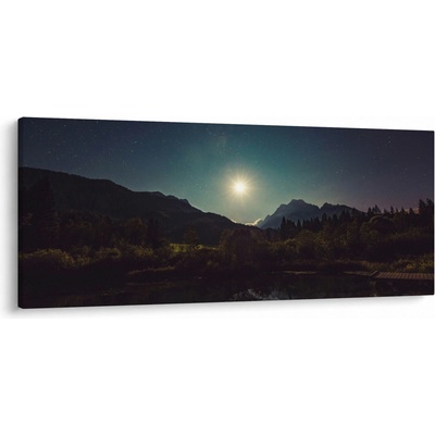 Obraz - noční obloha, jednodílný 120x50 cm