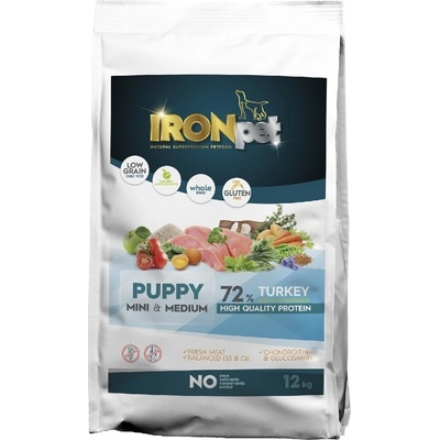 Ironpet Puppy Mini & Medium Turkey 12 kg