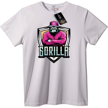NOONEBRAND Тениска Горила Градска - M, White