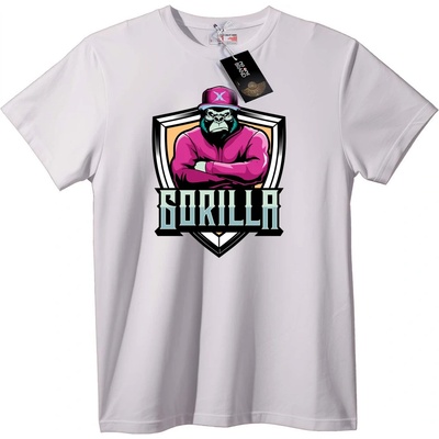 NOONEBRAND Тениска Горила Градска - M, White