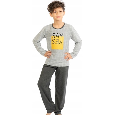 Dětské pyžamo 1F0720 šedé