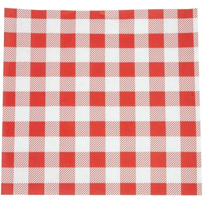 NonBranded CL657 Červený pergamenový papír Gingham 250 × 250mm – Hledejceny.cz