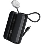 Promate Външна батерия ProMate NEO-10. BLACK 10000mAh Power bank w/ 2.5W Apple Watch Charger, built-in USB-C Input/output Cable, 30W USB-C Input/