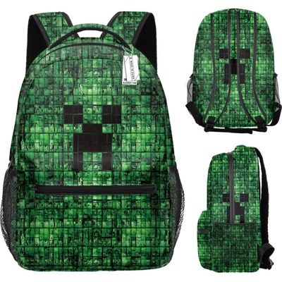 Dětský / studentský batoh s potiskem celého obvodu motiv Minecraft 1