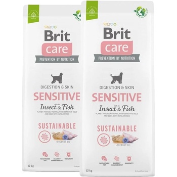 Brit Care Dog Sustainable Sensitive 2 x 12 кг