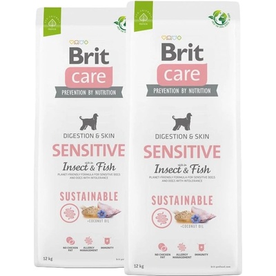 Brit Care Dog Sustainable Sensitive 2 x 12 кг