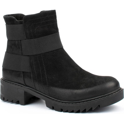 Черни дамски боти набук