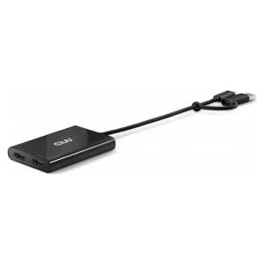 Club 3D Adapter Club3D USB-C (USB-A adapter) > 2x HDMI 4K @60Hz St/Bu retail