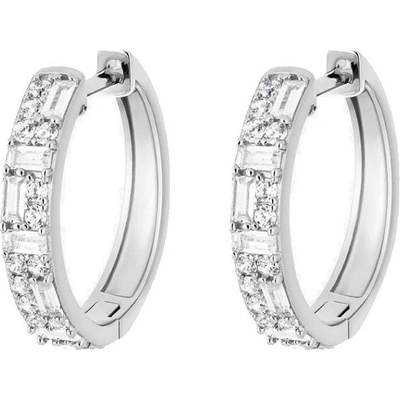 Preciosa Stříbrné kruhy s kubickou zirkonií Twinkle Royal Lagoon 5443 00