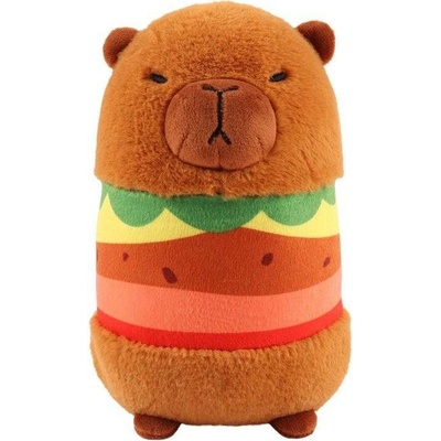 Huhubamboo plyšová kapybara hamburger 15 x 9,5 x 9 cm