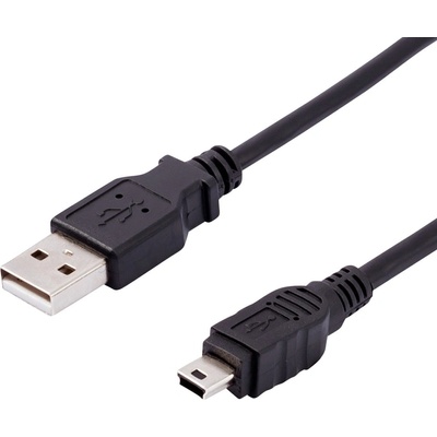 Vivanco Кабел Vivanco 45207, от USB A(м) към USB Mini B(м), 0.75m, черен (45207)