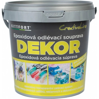 Kittfort Epoxidová pryskyřice Dekor, 260 g KRISTALOVA PRYSKYRICE SET 260G