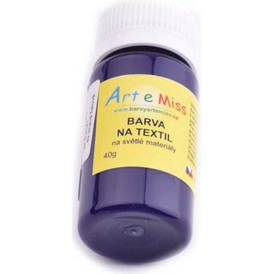 ArteMiss Barvy na světlý textil 40 g tm.fialová