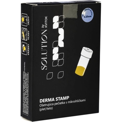 Kvitok Solution Derma Stamp ošetrujúca pečiatka 20 titánových mikroihličiek o veľkosti 0,25 mm