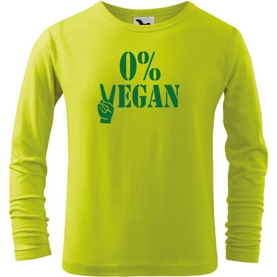 Dobrý triko Dětské bavlněné triko 0% vegan Limetková