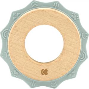 Kikkaboo Чесалка дърво-силикон Gear Mint (31303020057)
