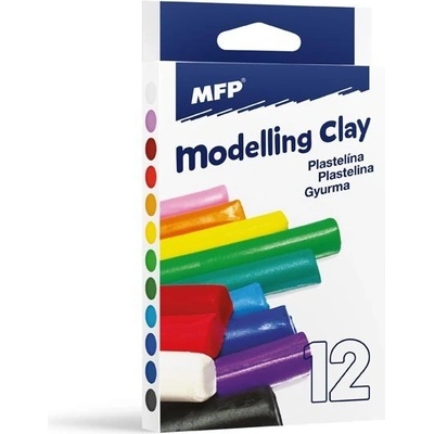 MFP Paper modelovacia hmota 12 farieb 200g
