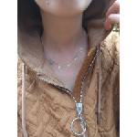 Kathryn' s bracelets Сребърно колие The Moon - 5те фази на Луната (ДСК3)